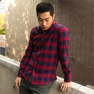 STYLEMAN Button-Down Check Shirt