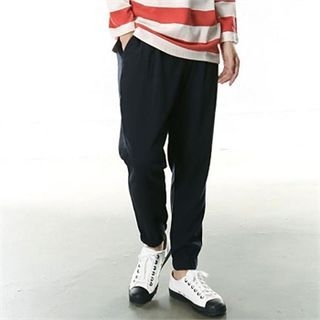 THE COVER Pleated-Front Banded-Hem Baggy Pants