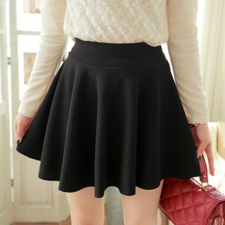 Sakana Elastic Waist A-Line Skirt