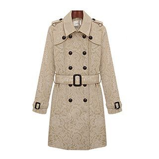 FURIFS Double-Breasted Trench Coat