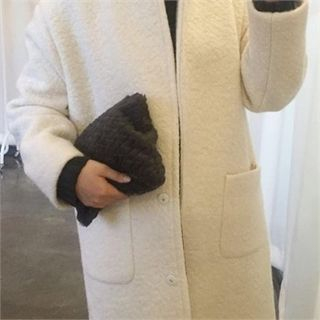 LIPHOP Faux-Fur Quilted Clutch