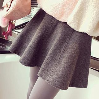 Eva Fashion Ruffle Woolen Skirt