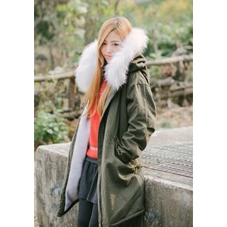 GOROKE Faux-Fur Hooded Parka