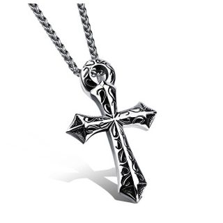 Tenri Cross Titanium Steel Necklace