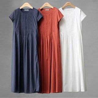 Rosadame Short-Sleeve Maxi Dress