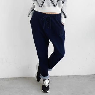 59 Seconds Drawcord Pants Blue - One Size