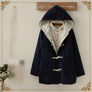 Angel Love Hooded Fleece Lined Coat