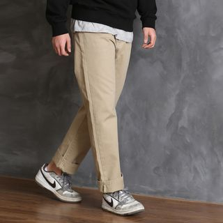 MODSLOOK Straight-Cut Cotton Pants