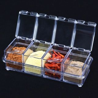 Yulu Four Set Spices Box Photo Color - One Size