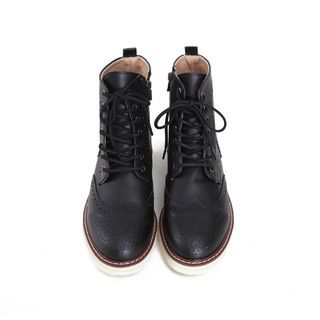 MODSLOOK Wing-Tip Ankle Boots