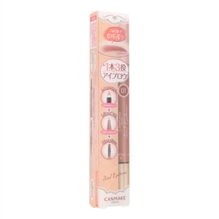 Canmake - 3 In 1 Eyebrow 01 Natural Brown