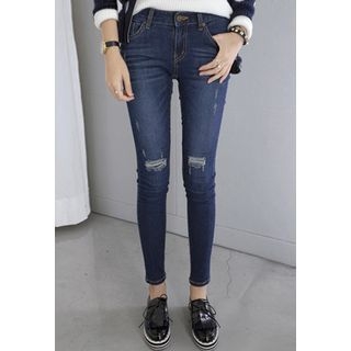 Miamasvin Distressed Skinny Jeans