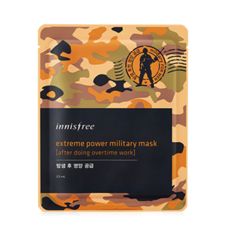 Innisfree Extreme Power Military Mask - After Doing Overtime Work 1sheet