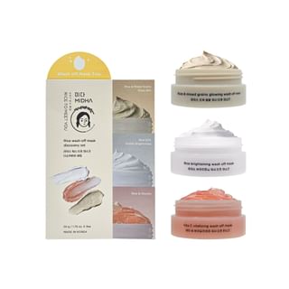 Midha - Rice Wash-Off Mask Discovery Set 3 Pcs