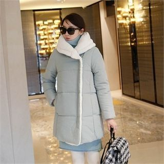 mayblue Hooded Faux-Fur Lined Puffer Coat