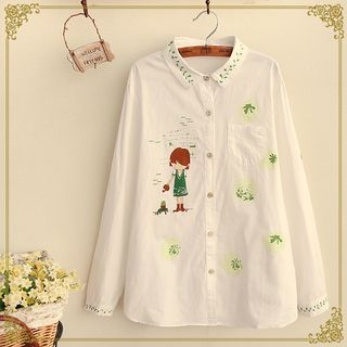 Fairyland Girl Print Shirt