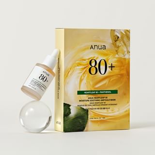 Anua - Set de Mascarilla Facial Heartleaf 80 Moisture Soothing Ampoule
