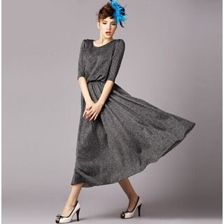 Ovette 3/4-Sleeve Maxi Dress