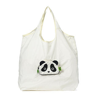 Morn Creations Panda Eco Bag (L) Creamy White - L