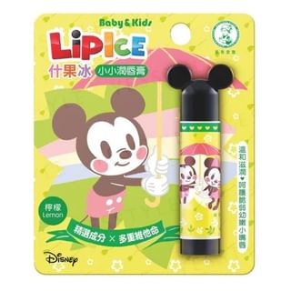 Rohto Mentholatum - Disney Mickey Lipice Baby & Kids Lip Balm Lemon - 3.5g