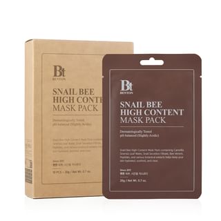 Benton - Snail Bee High Content Mask Pack Set 2024 Version - 20g x 10 sheets