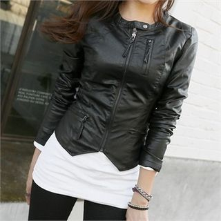 PIPPIN Faux-Leather Rider Jacket