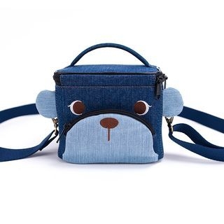Plume Moon Denim Monkey Mirrorless Camera Bag Blue - One Size