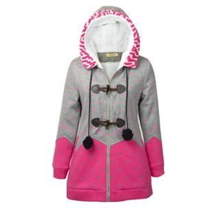 Flore Hooded Panel Dotted Coat