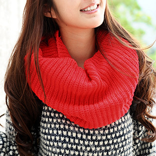 59 Seconds Circle Scarf Red - One Size