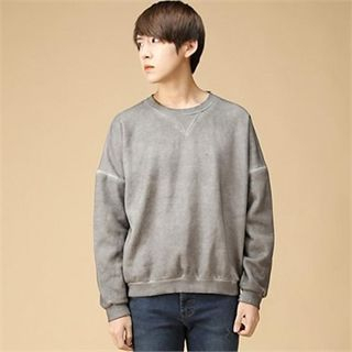 THE COVER Fleece-Lined Washed T-Shirt