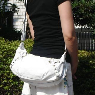 Belted Hobo Bag White - One Size