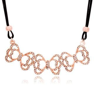 Best Jewellery Rhinestone Bow Necklace