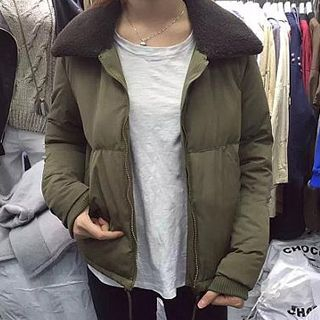 Eva Fashion Shearling-lined Padded Jacket