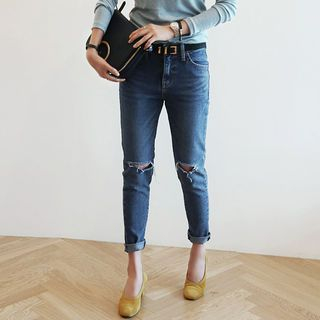 NANING9 Distressed Blue Jeans