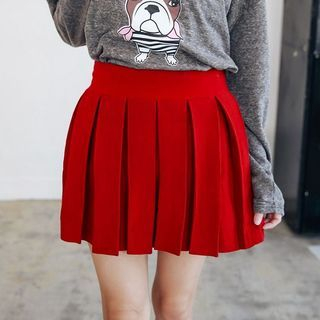 Tokyo Fashion Pleated Knit Skirt