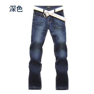 Fisen Washed Straight Cut Jeans