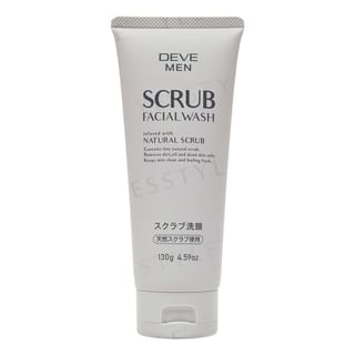 Kumano Cosme Men's - Deve Scrub Facial Wash Natural Scrub - 130G