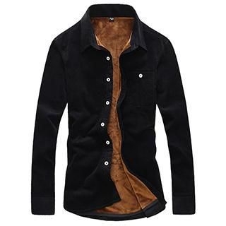 Newlook Long-Sleeve Fleece-Lined Shirt
