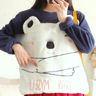 Blu Pixie Snow Bear Printed Pullover
