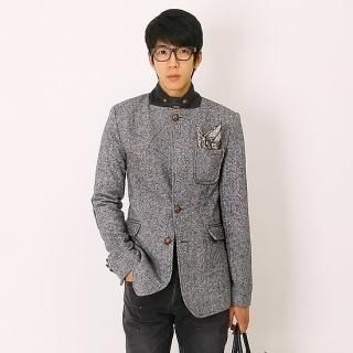 Mandarin-Collar Jacket