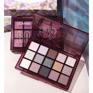 Ucanbe - Cold Rose15-Color Eyeshadow Palette 12G