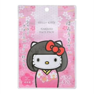 Asunarosya - Sanrio Hello Kitty Kokeshi Narikiri Face Pack 1 Pc