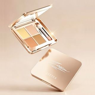 ZEESEA - Creamy Quad Concealer Palette - 2 Types #01 Fair - 6g