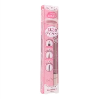Canmake - 3 In 1 Eyebrow 02 Ash Brown