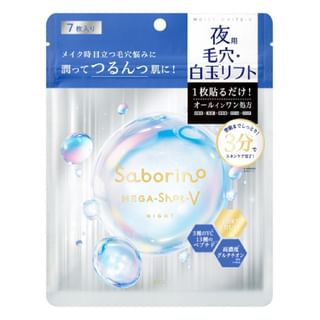 BCL - Saborino Mega-Shot-V Night Shiratama Tightening Mask V 7 pcs