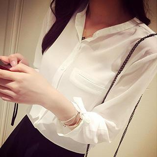 lilygirl 3/4 Sleeved Chiffon Blouse