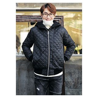 HOTBOOM Diamond-Quilted Jacket