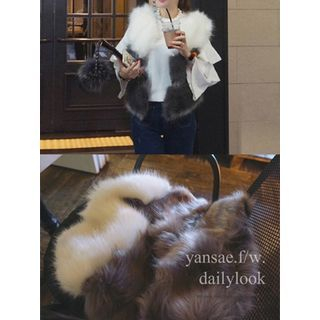 YANSAE Faux-Fur Vest