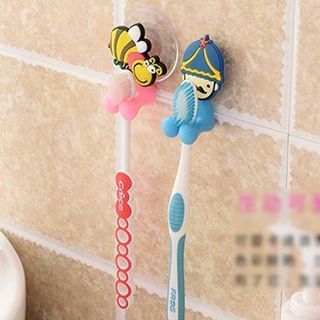 Good Living Suction Patterned Toothbrush Holder