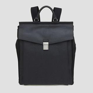 BagBuzz Faux Leather Flap Backpack